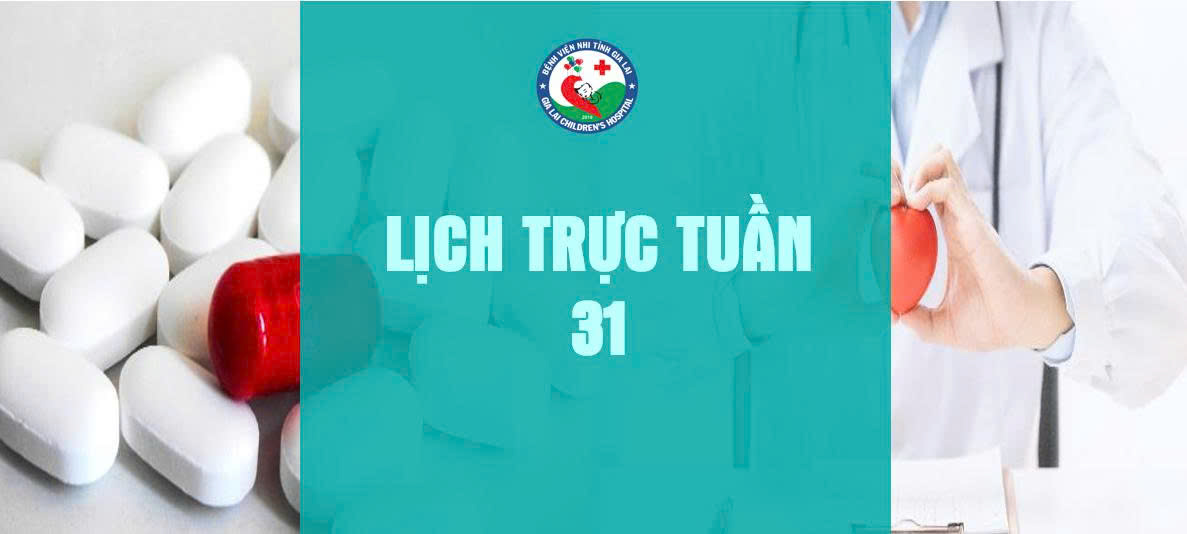 LỊCH CÔNG TÁC TUẦN 31